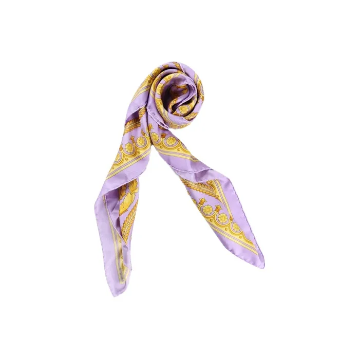 VERSACE Silk Scarves Women's Purple-1