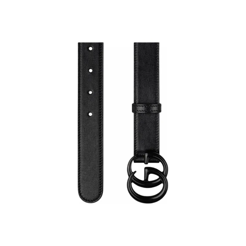 GUCCI Gg Marmont Thin Buckle Belt-2