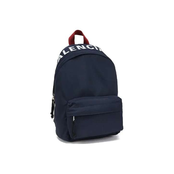 Balenciaga Nylon Backpack Unisex Dark Blue-2