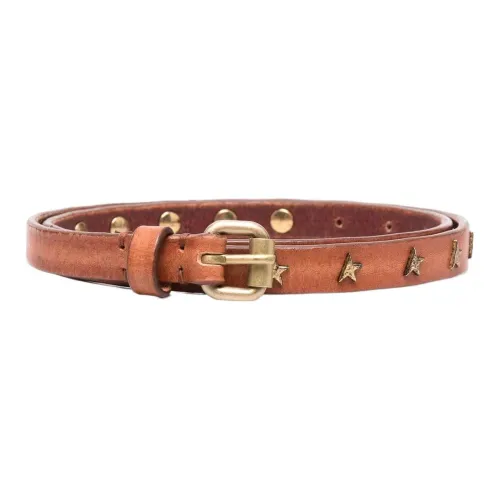 Golden Goose Buckle-fastening Studded Leather Belt