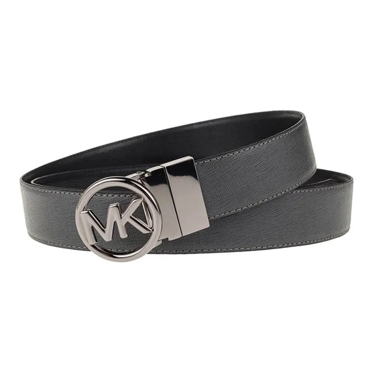 MICHAEL KORS Leather Belts Men Black Gray Color-0