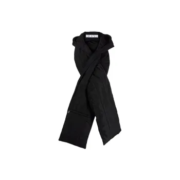 OFF WHITE Scarves Unisex Black