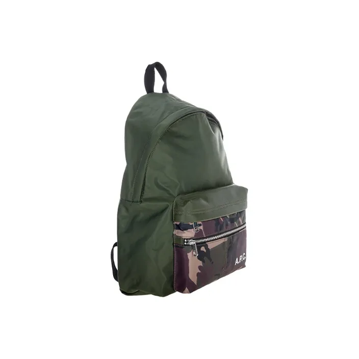 A.P.C Polyester Backpack Men's Green-1