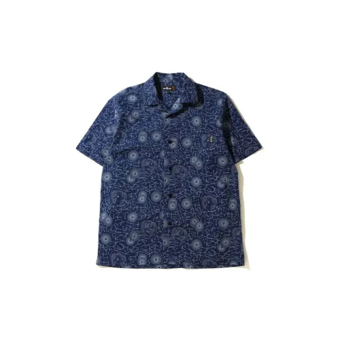 A BATHING APE Shirts Unisex Dark Blue