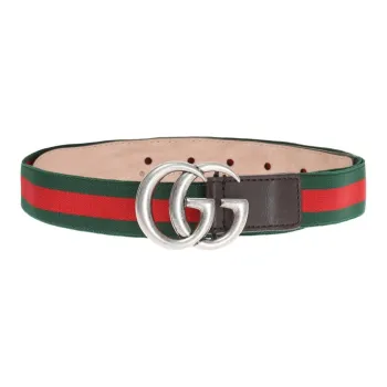 GUCCI Web Double G Buckle Belt