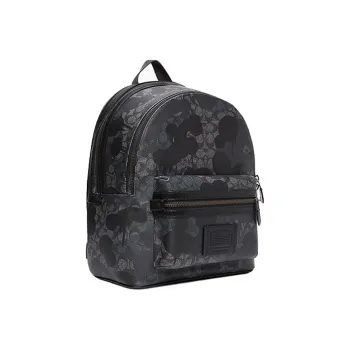 COACH Academy Leather Backpack Men's Navy Blue