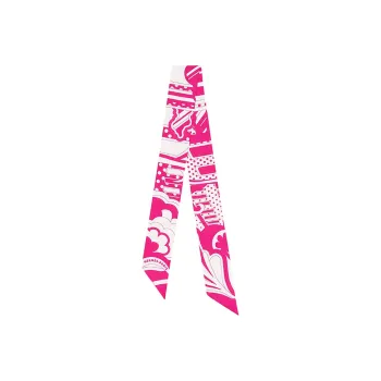 HERMES Twilly Silk Scarves Women's Pink