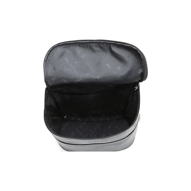 LONGCHAMP Le Foulonné Cow Leather Backpack Regular Men's Navy-5