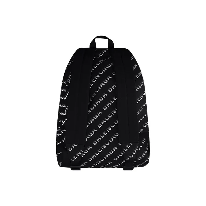 Balenciaga WHEEL Nylon Fabric Backpack Unisex Black-3