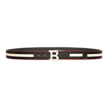 BALLY Cow Leather Leather Belts Men's Multicolor Width  3.5cm