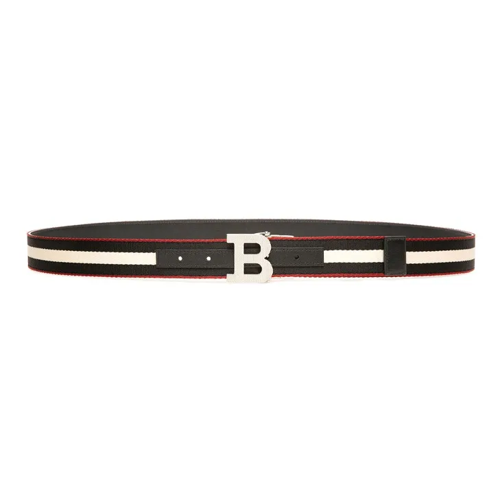 BALLY Cow Leather Leather Belts Men's Multicolor Width  3.5cm-0