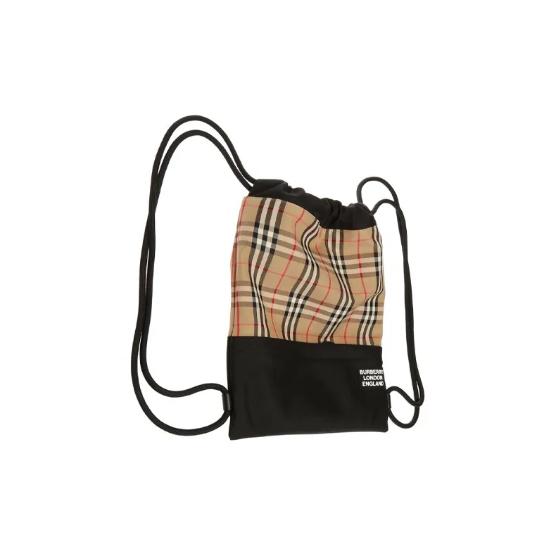 Burberry Cotton Backpack Men's Brown-1