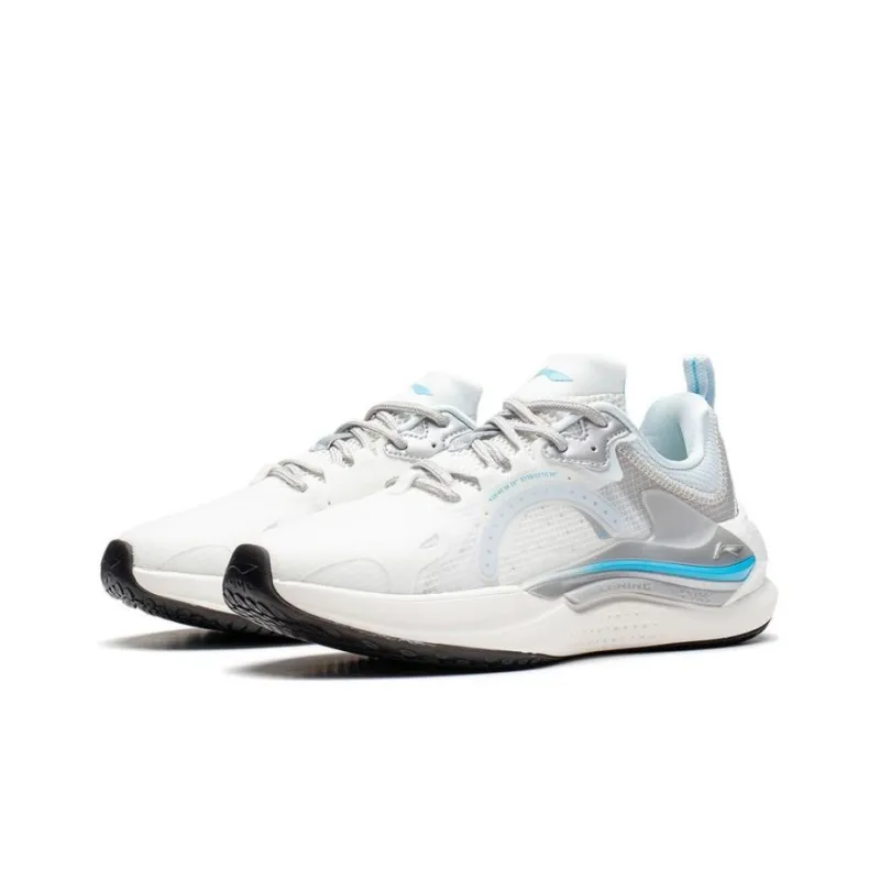 LiNing Starfire 3 Cushioning Anti-Slip And Wear-Resistant Low-Top Sports Casual Shoes Women's White Gray-2