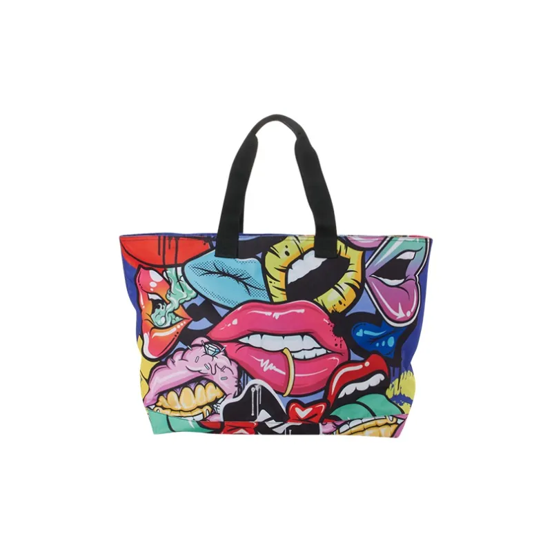 SPRAYGROUND Fabric Tote Bag, Shopping Bag, Handbag Regular Unisex Multicolor-1