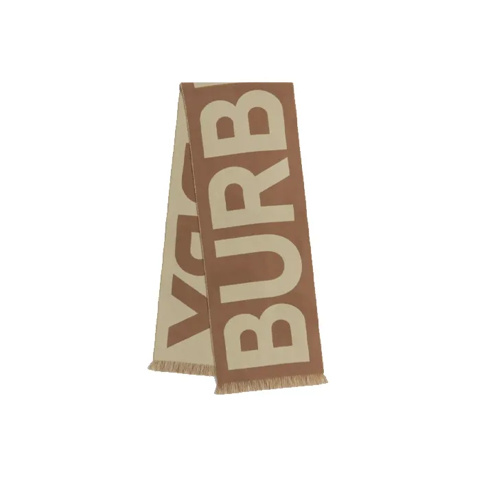 Burberry Two Toned Logo Intarsia Scarf-0