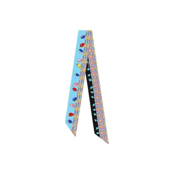 HERMES Silk Scarves Women's Blue