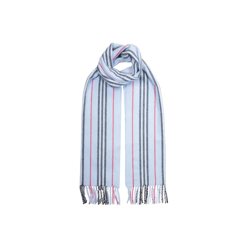 Burberry Knit Scarves Men Blue-0