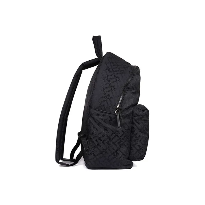 VERSACE Fabric Backpack Men's Blue Black-2