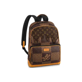 LOUIS VUITTON X Nigo Campus Backpack Damier Ebene Giant Brown