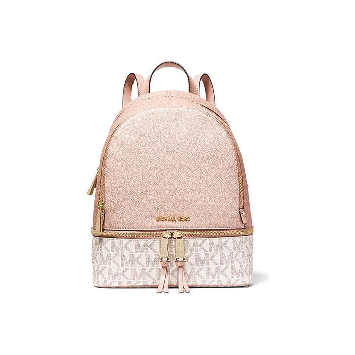 MICHAEL KORS Rhea Medium Color Block Logo Backpack-0