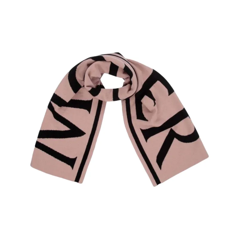 Moncler Knit Scarves Kids Pink Black-1