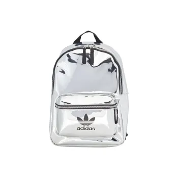 Adidas Originals PVC Polyvinyl Chloride Backpack Regular Unisex Metal Silver
