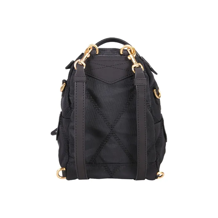MOSCHINO Nylon Fabric Backpack Mini Women's Black-1