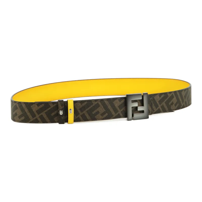 FENDI Logo Plaque Reversible Belt-3