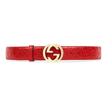 GUCCI Signature Leather Belts Women's