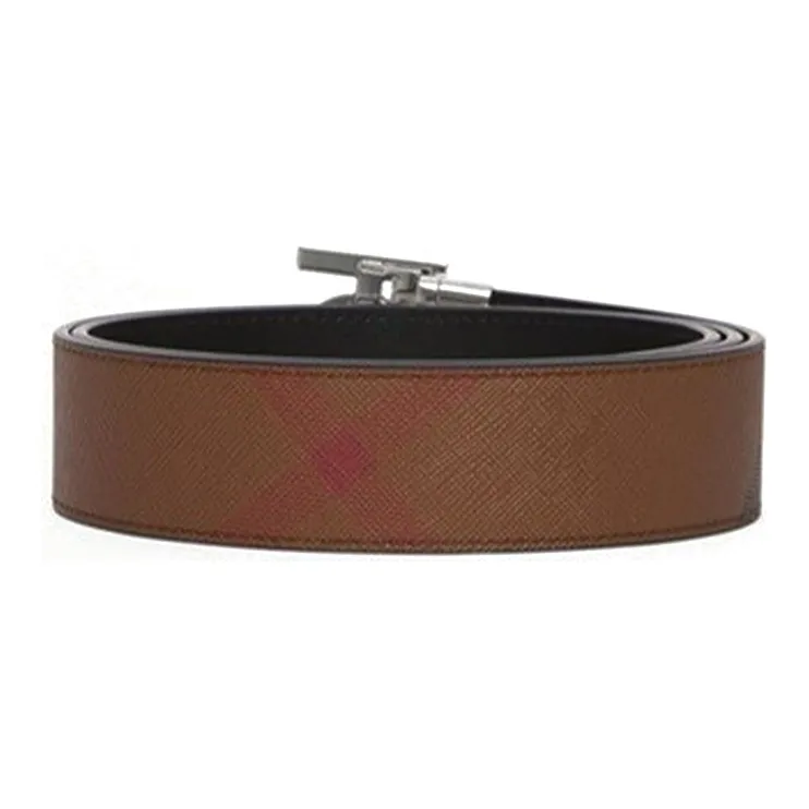 Burberry Reversible Monogram Motif Check Belt-3