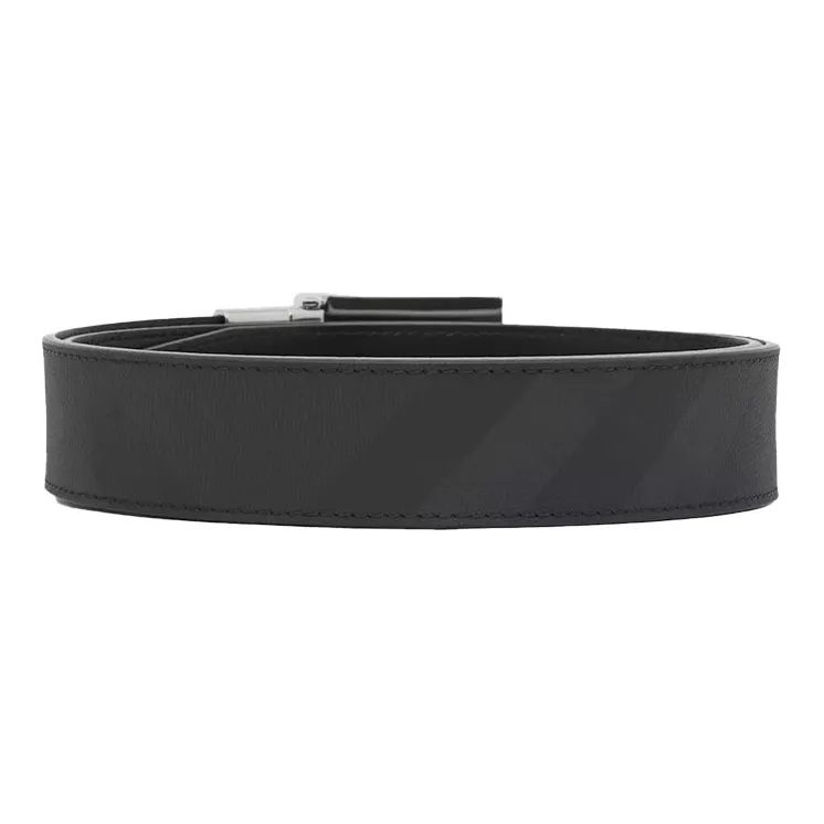 Burberry London PU Polyurethane Leather Belts Men's 3.5cm-1