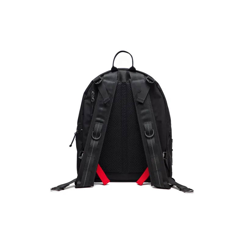 The MAD HATcher Polyester Polyamide Backpack Regular Unisex Black & Red-1