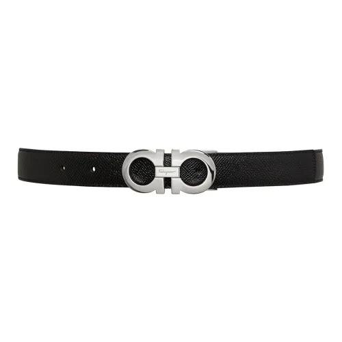 Ferragamo Leather Belts Men Black