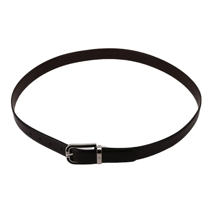 MONTBLANC Leather Belts Men's Black Brown 3cm-2