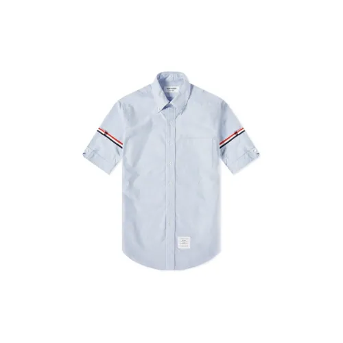 THOM BROWNE Shirts Men Light Blue