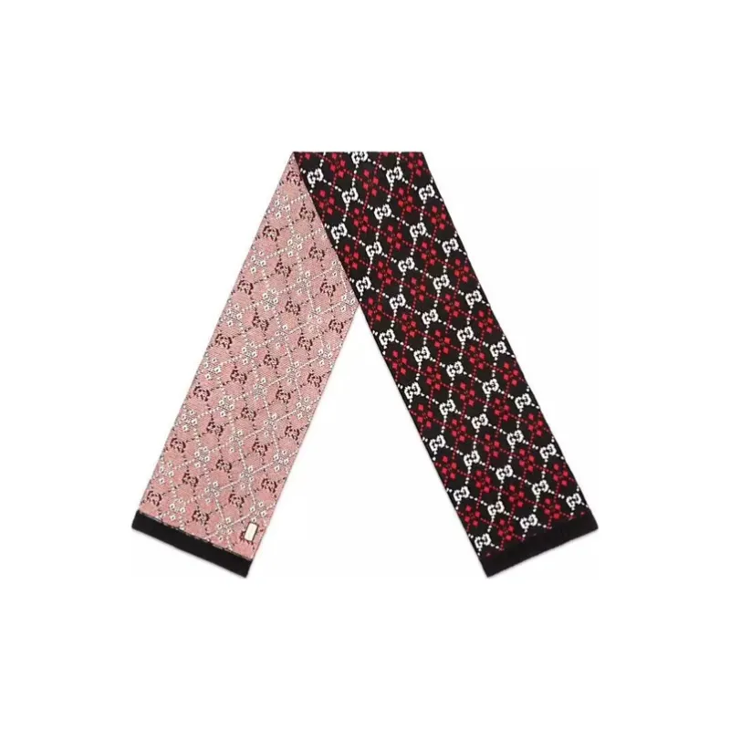 GUCCI Knit Scarves Men Black/Ivory-0