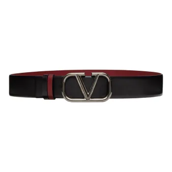 Valentino Leather Belts Men Black/Brown Red