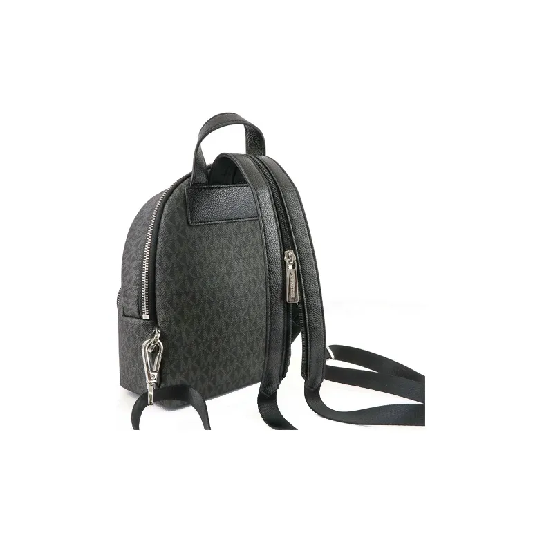 MICHAEL KORS Erin Canvas Backpack Small Size Women's Black-1