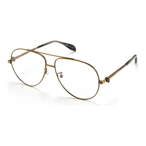 Alexander McQueen Eyeglass Frames Unisex Bronze