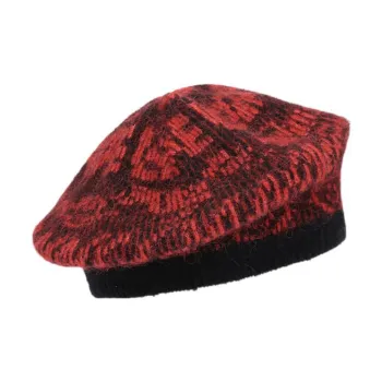 GANNI Berets Women's Black/Red