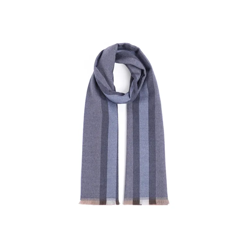 GUCCI Knit Scarves Men's Blue Gray-1