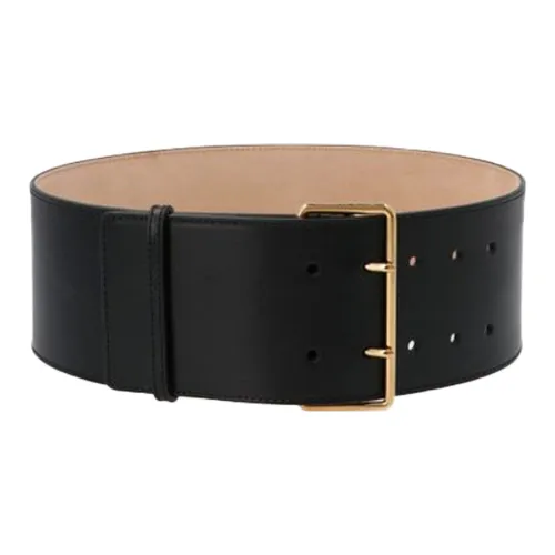 Alexander McQueen Leather Belts Women's Black