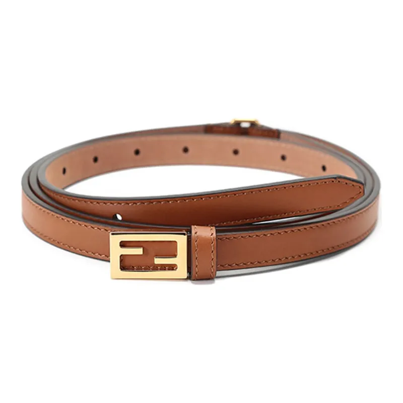 FENDI Leather Belts Women's Brown POIZON - Main Image