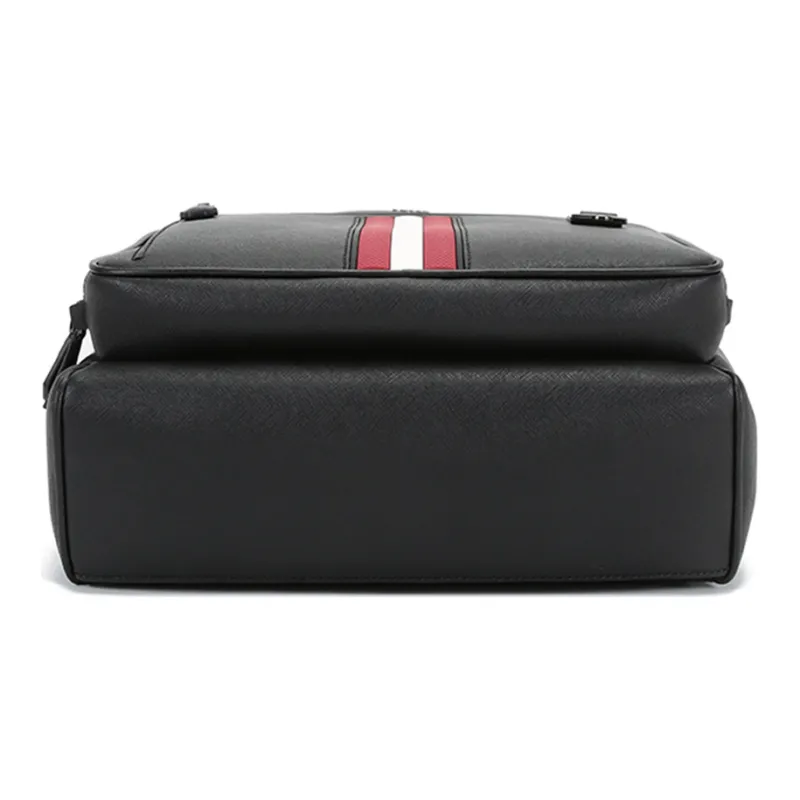 BALLY Cow Leather With Artificial Leather Backpack Regular Men's Black-4