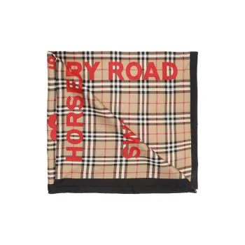 Burberry Knit Scarves Women's Beige Brown