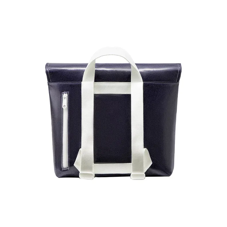 MAH Cotton Satchel Bag Backpack Regular Unisex Denim Blue-3
