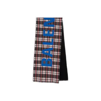 Balenciaga Macro Check Print Scarf