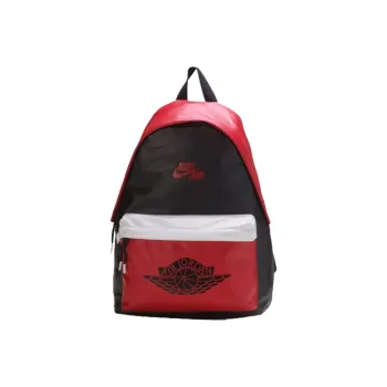 Jordan Polyester Basketball Bag Backpack Large Size Unisex Black Red