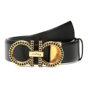 Ferragamo Leather Belts Women's Black