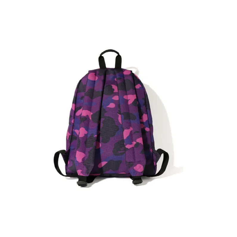 A BATHING APE Polyester Backpacks Backpack Medium Size Unisex Purple-1